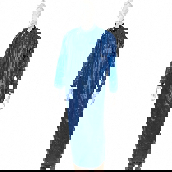 Series 56-910 Coat Apron: Fats Grease & Oil-Resistant, Size X-Large, 8 mil Thick, Blue